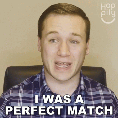 I Was A Perfect Match Happily GIF - I Was A Perfect Match Happily Im Fit For It GIFs
