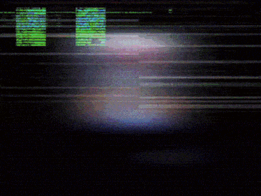 a black background with a white circle in the center