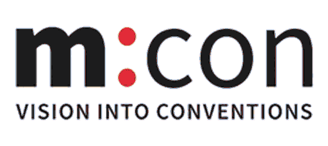 a logo for micon vision into conventions is shown