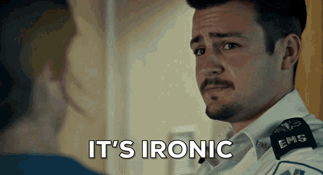 a man in an emergency services uniform says it 's iconic
