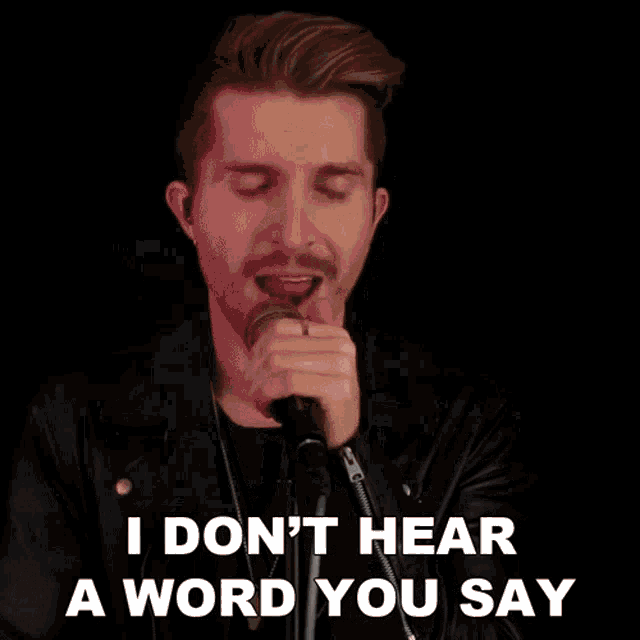 I Dont Hear A Word You Say Cole Rolland GIF - I Dont Hear A Word You Say Cole Rolland I Cant Hear A Word You Say GIFs