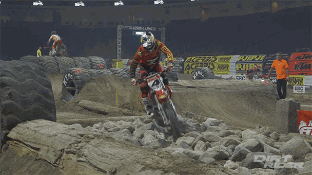 Ride Over Log Dirt Rider GIF - Ride Over Log Dirt Rider Motorcycle GIFs