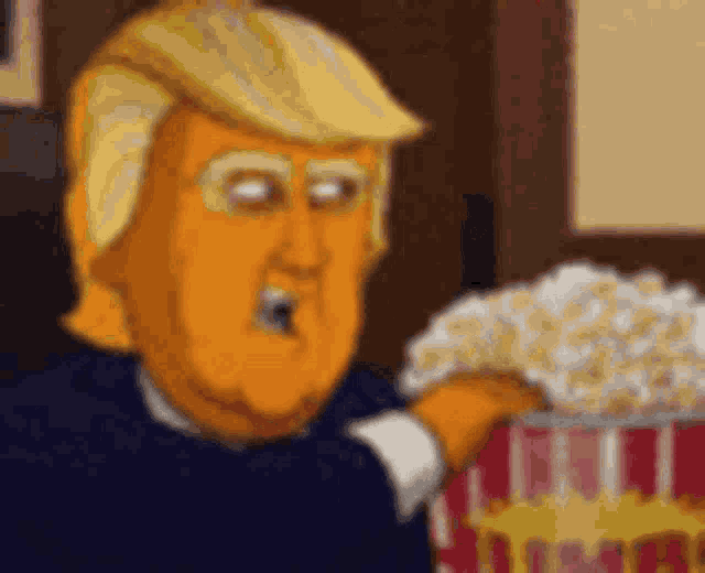 Donald Trump Popcorn GIF - Donald Trump Popcorn Eating GIFs