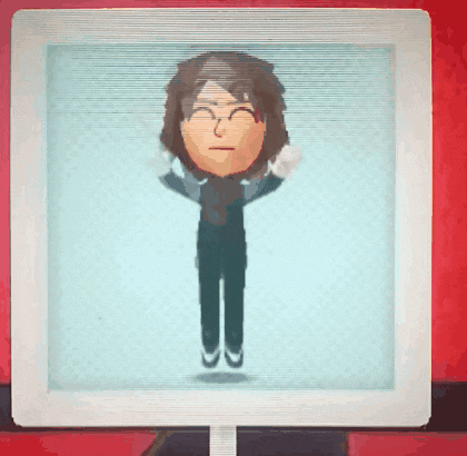 a pixelated image of a man with a serious look on his face