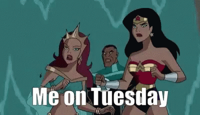Me On Tuesday Wonder Woman GIF - Me On Tuesday Wonder Woman GIFs
