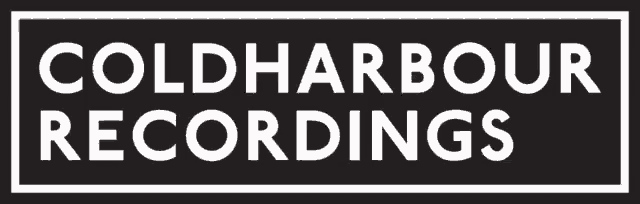 a logo for coldharbour recordings is shown on a black background