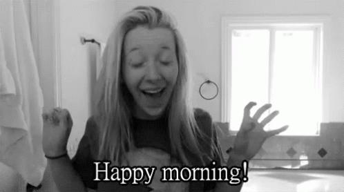 Happy Morning - Jenna Marbles GIF - Enna Marbles Happy Morning GIFs
