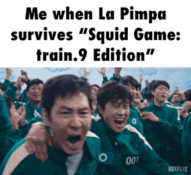 a group of people are playing a game called squid game on netflix