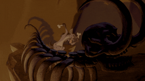 a cartoon drawing of a dragon standing next to a large creature