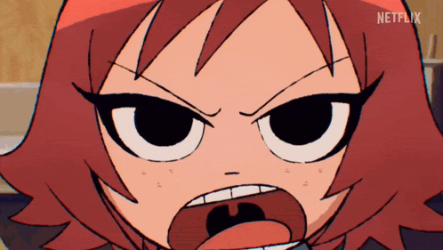 a close up of a cartoon character with the word netflix on the bottom right