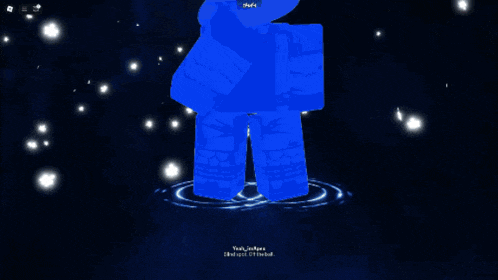 a cartoon character with glasses and a hoodie is standing in a blue circle