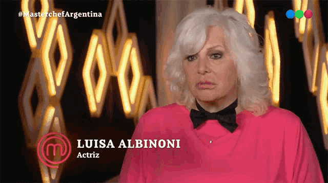 a woman named luisa albinoni is on a television show