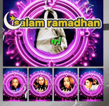 a poster that says salam ramadhan with a picture of a woman