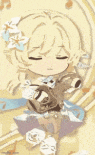 a drawing of a girl with her eyes closed and a butterfly on her head .