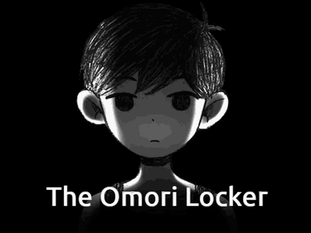 a poster for the omori locker with a drawing of a boy