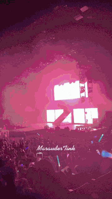a crowd of people watching a concert with the name marauder tink on the bottom right