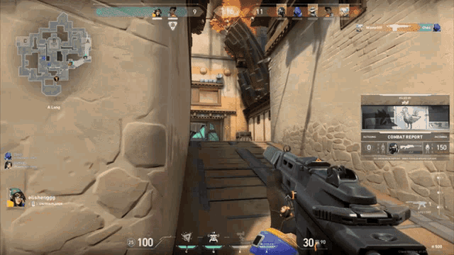 a screenshot of a video game with a combat report on the screen
