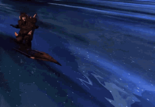 a computer generated image of a monster floating in the air