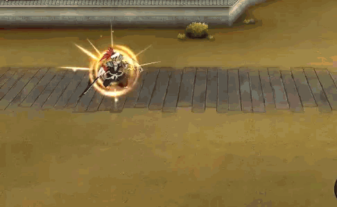 a cartoon character is flying through the air in a video game