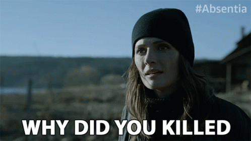 Why Did You Killed All Those People Stana Katic GIF - Why Did You Killed All Those People Stana Katic Emily Byrne GIFs