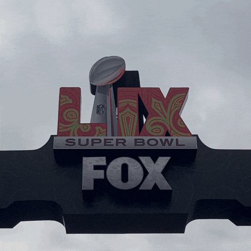 a sign for the super bowl fox