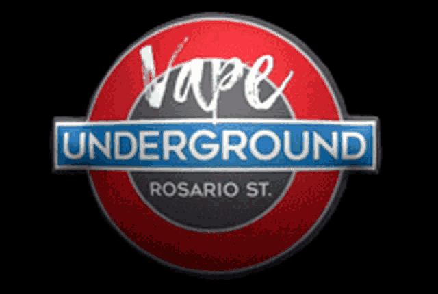 a sign that says vape underground rosario st.