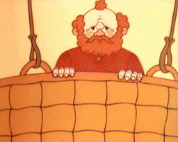 a cartoon drawing of a man with a beard and mustache