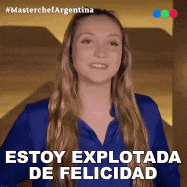 Estoy Explotada De Felicidad Maria Sol Ferrero GIF - Estoy Explotada De Felicidad Maria Sol Ferrero Masterchef Argentina GIFs