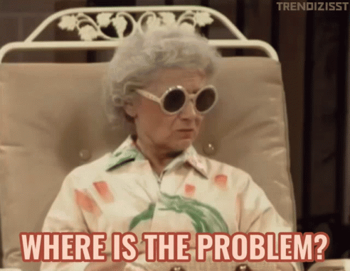 What Is The Problem Where Is The Problem GIF - What Is The Problem Where Is The Problem Golden Girls GIFs