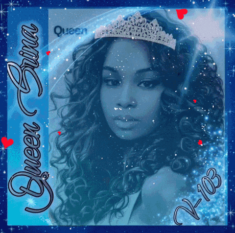 a picture of a woman wearing a tiara that says queen shiva on it