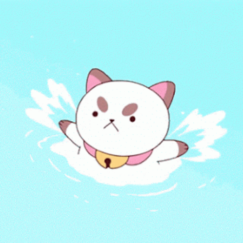 Cat Anime GIF - Cat Anime Water GIFs
