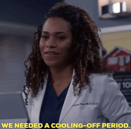 Greys Anatomy Maggie Pierce GIF - Greys Anatomy Maggie Pierce We Need A Cooling Off Period GIFs