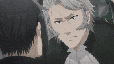 a man with a beard is talking to another man
