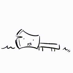 a black and white drawing of a person laying on a couch