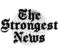 the logo for the strongest news newspaper is a globe with the words `` the strongest news '' written on it .