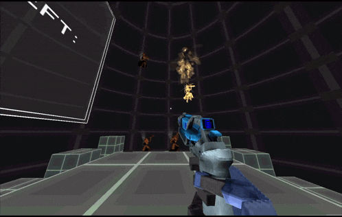 a screenshot of a video game with a sign that says ft