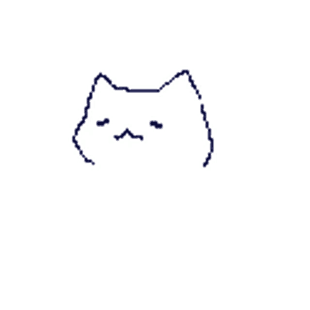 a drawing of a cat 's face with a sad look on its face