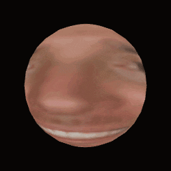 a sphere with a person 's face in the center