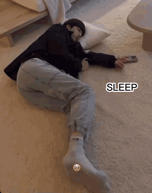 a person laying on the floor with the word like written above them