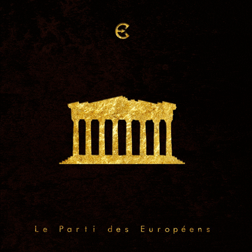 a drawing of a circle of stars with a euro sign in the center