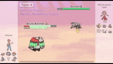 a screenshot of a video game with a character called brute bonnet