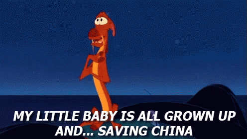 My Baby Is All Grown Up And Saving China - Mulan GIF - Mulan Disney Grown Up GIFs