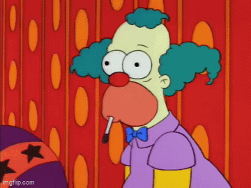 Krusty The Clown What The Hell GIF - Krusty The Clown What The Hell What Was That GIFs