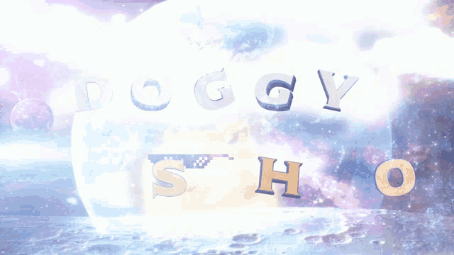 a sign that says ' it 's ho ' in front of a moon