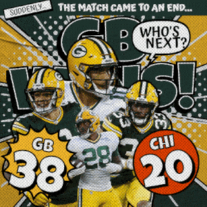 Chicago Bears (20) Vs. Green Bay Packers (38) Post Game GIF - Nfl National Football League Football League GIFs