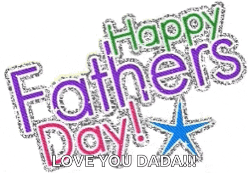 a greeting card for father 's day with the words `` happy father 's day love you dada ''