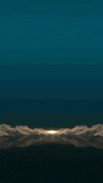 a pixel art illustration of a lava eruption