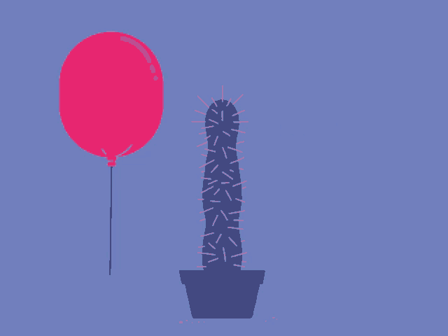 Balloon Cactus GIF - Balloon Cactus Exploding GIFs