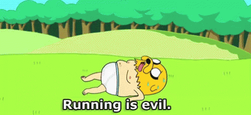 Running Is Evil GIF - Adventure Time Jake Running GIFs