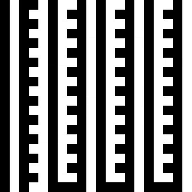 it looks like a maze with a lot of squares in it .